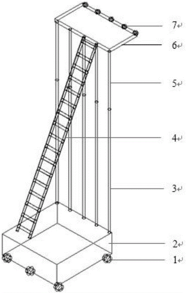 Simple auxiliary vehicle for tunnel quality detection