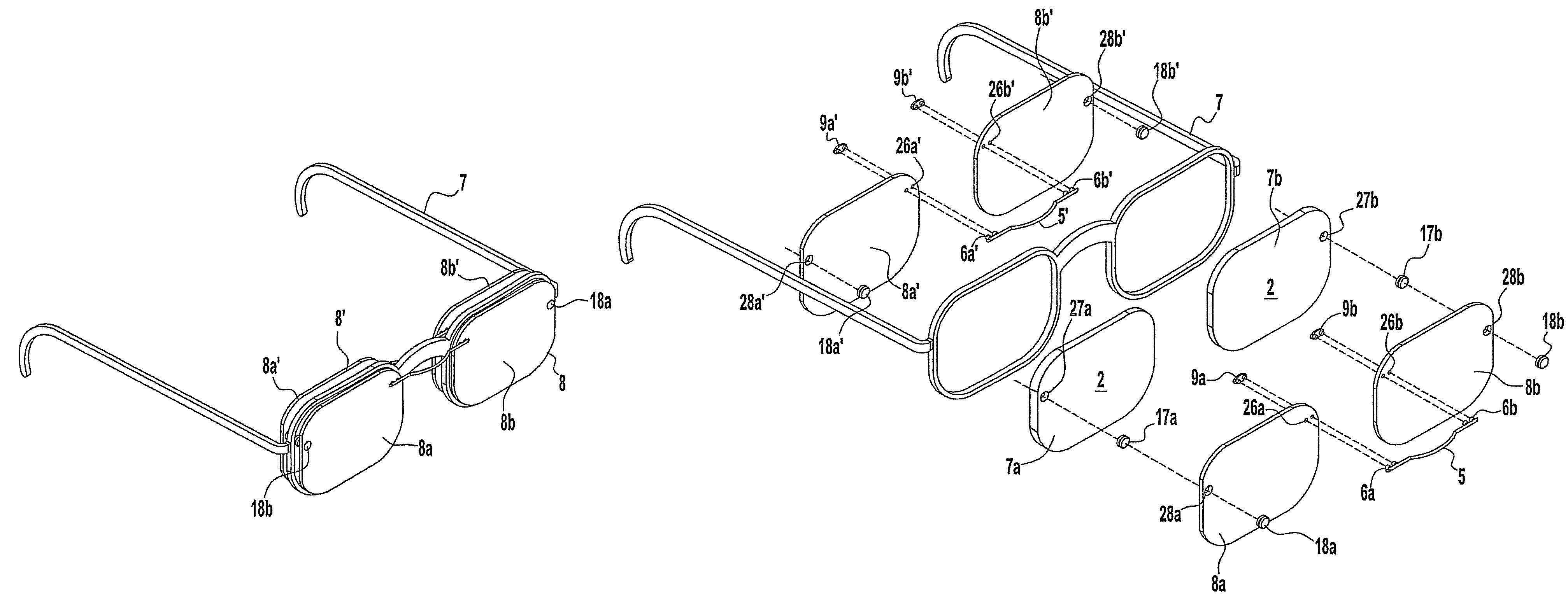 Attachable magnetic eyeglasses and method of making same