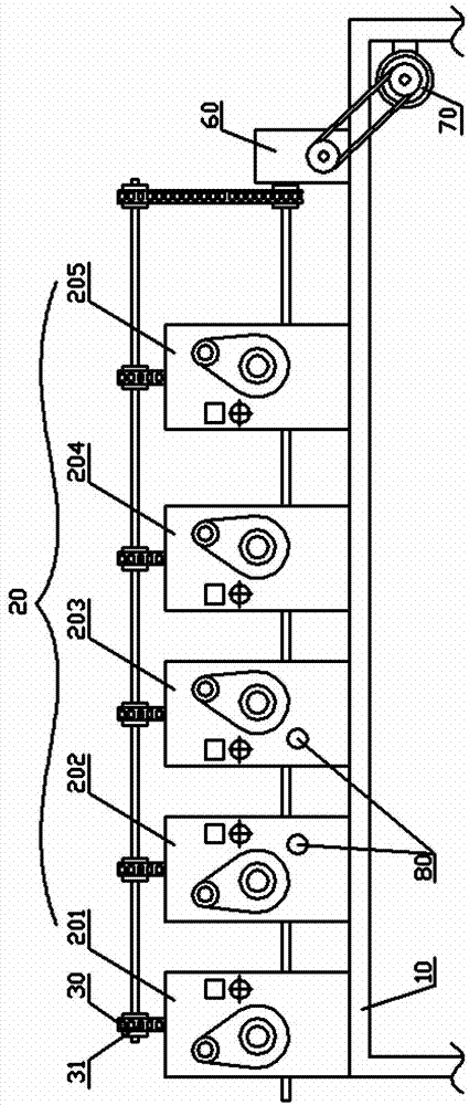 Tandem type full-automatic multiple-head hoop bending machine