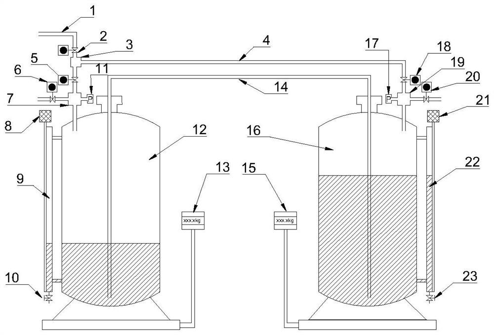 A method and device for measuring gas production in natural gas hydrate exploitation