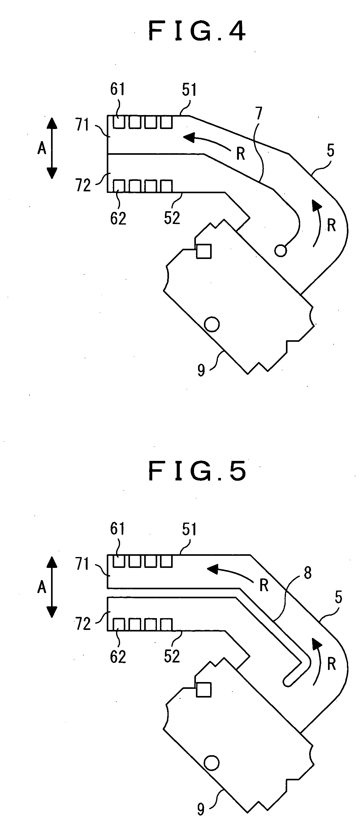 Connection structure of flexible substrate