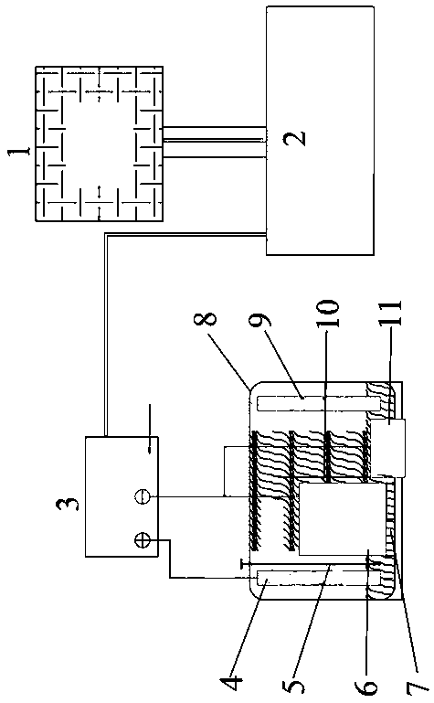 Buried pipeline cathodic protection device and method