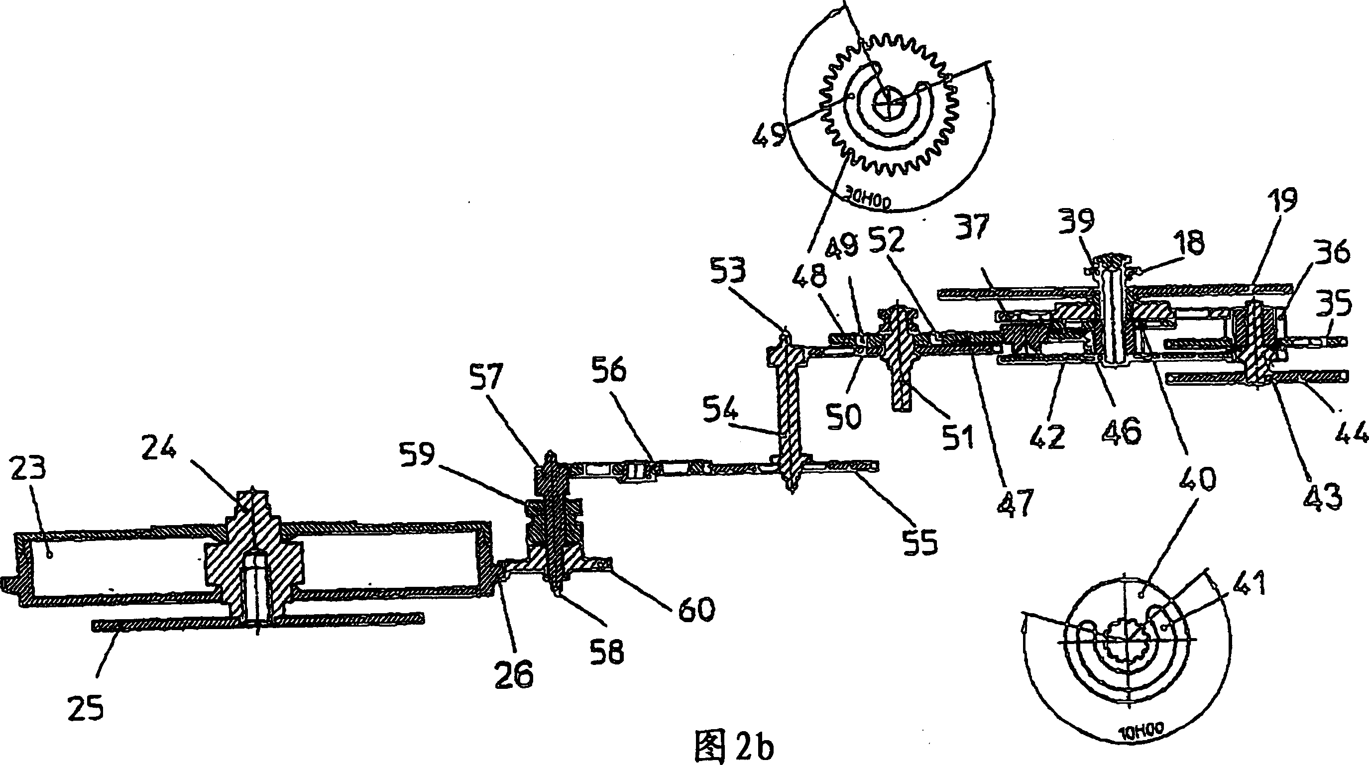 Winding state indicator mechanism for a mechanical timepiece