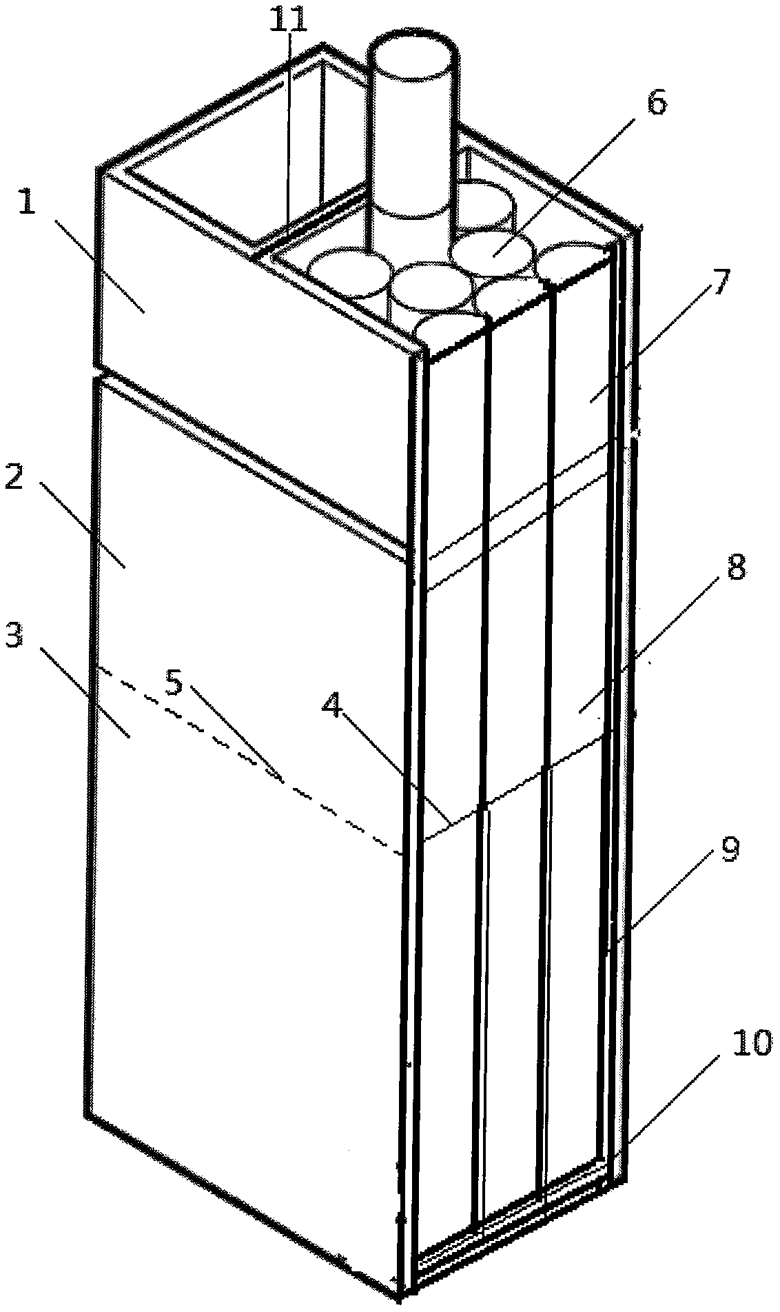 Environment protection type cigarette box with cigarette end and cigarette ash collecting function