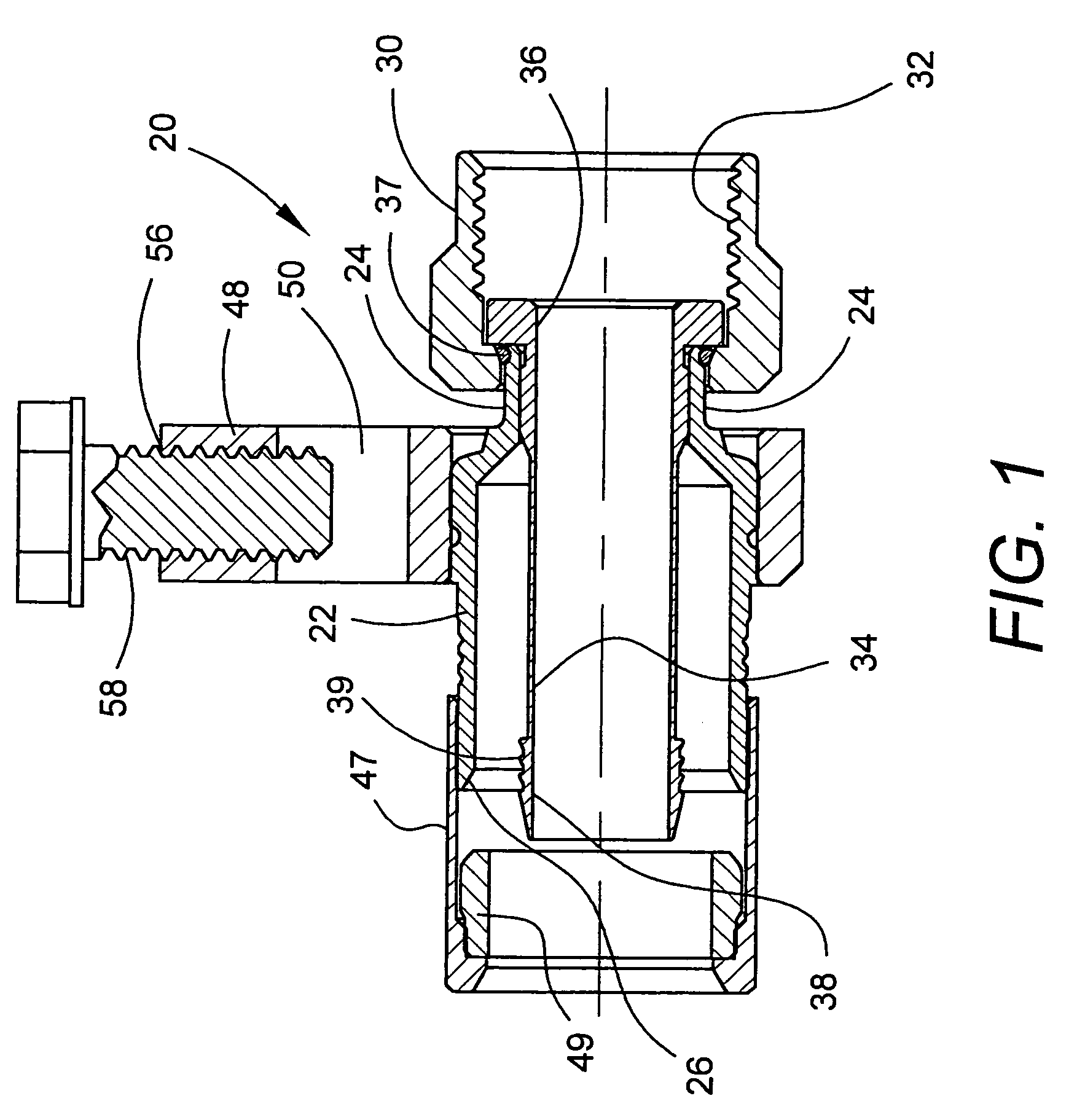 Coaxial cable connector with electrical ground