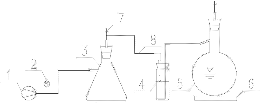 Device for determining COD (Chemical Oxygen Demand) value of negative-pressure distilled fracturing flow-back fluid steam