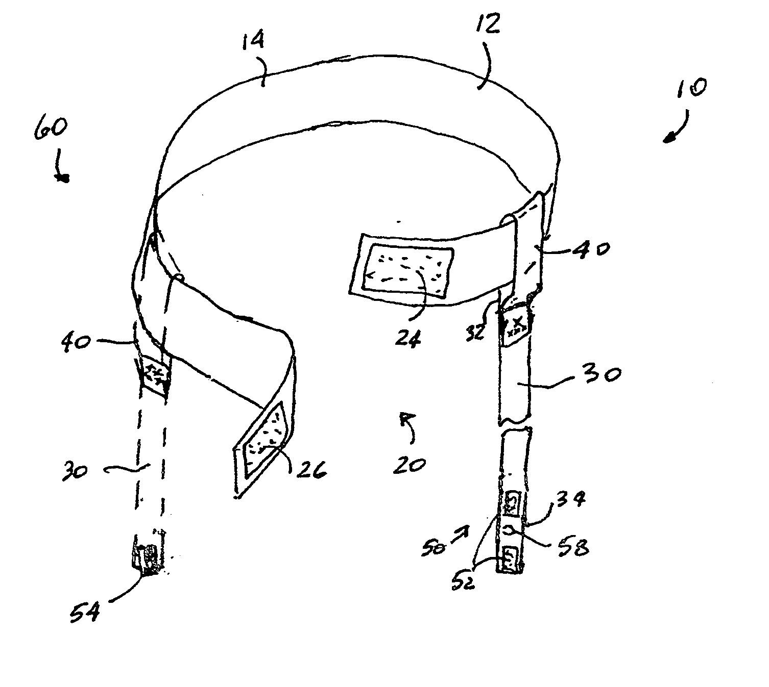 Device for preventing loss of a foot covering