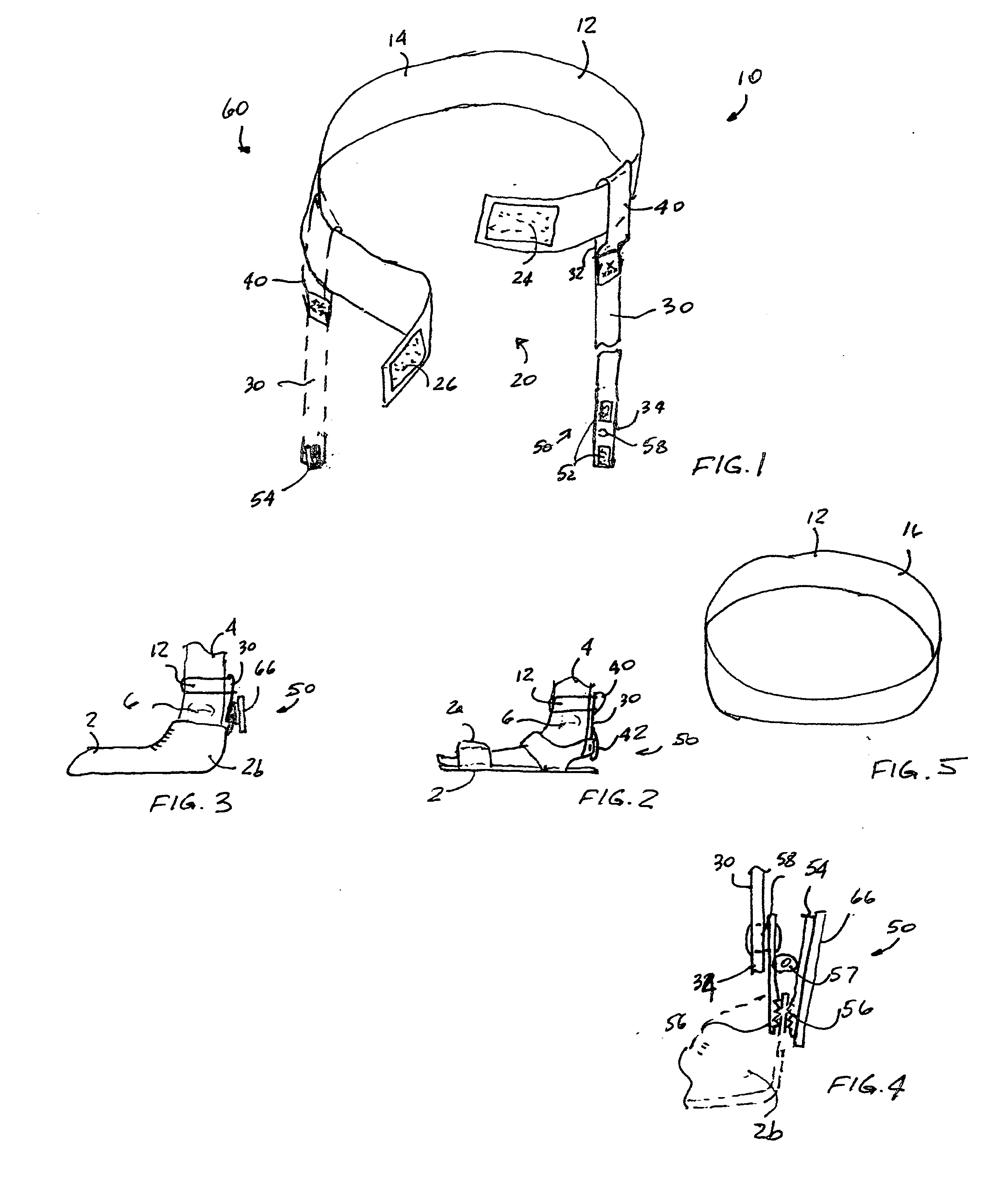 Device for preventing loss of a foot covering