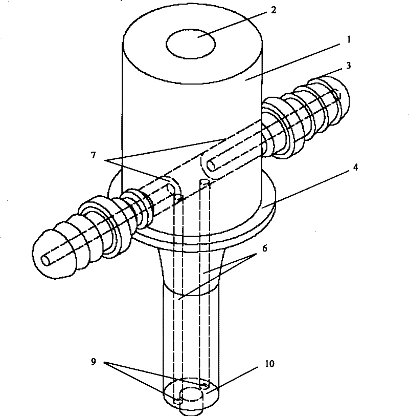 Adsorption-type ultrasonic tool head applied to the connection of polymer micro-devices