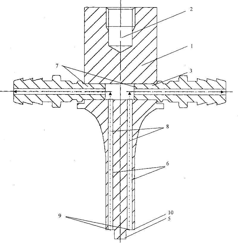 Adsorption-type ultrasonic tool head applied to the connection of polymer micro-devices