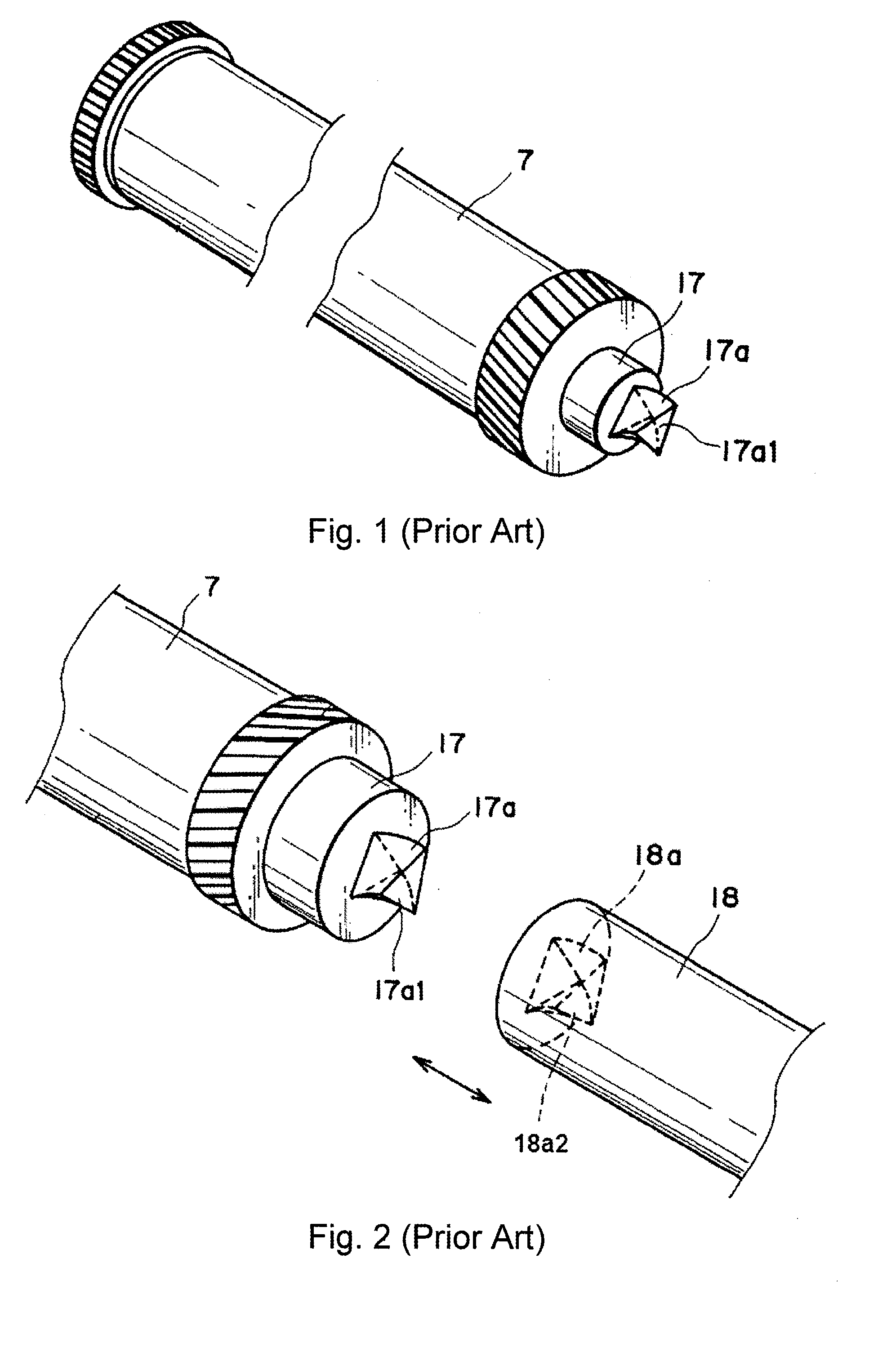 Driving force transmission mechanism and process cartridge containing the same