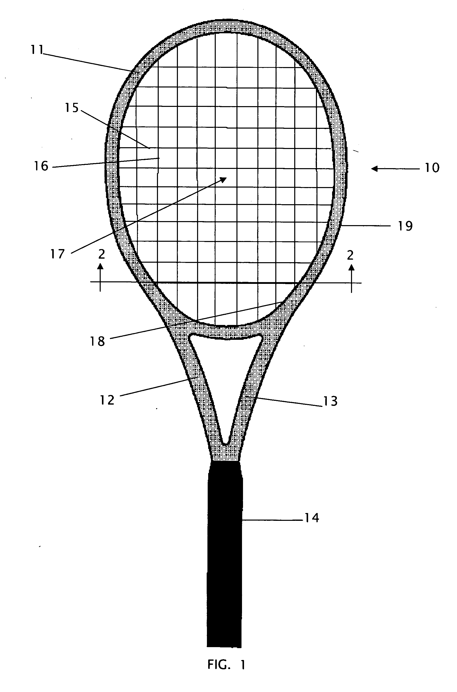 Dual-stringing conversion and playing surface separation ring for sports racquet
