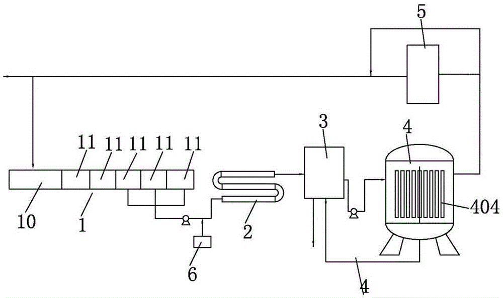 Clean production process and complete device for reusing dyeing rinsing water with high quality