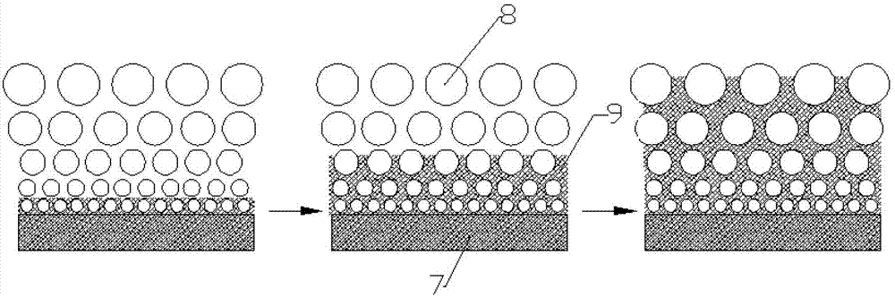 A micro-nano composite porous copper surface structure and its preparation method and device