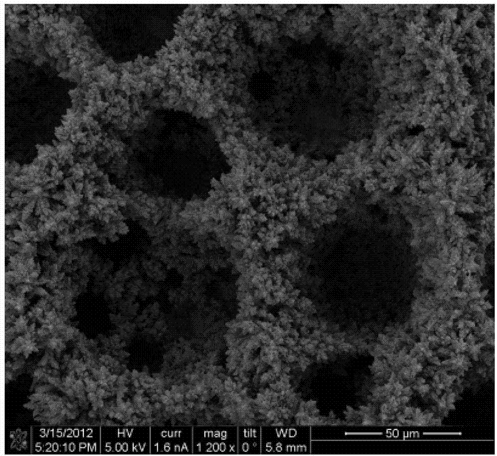 A micro-nano composite porous copper surface structure and its preparation method and device