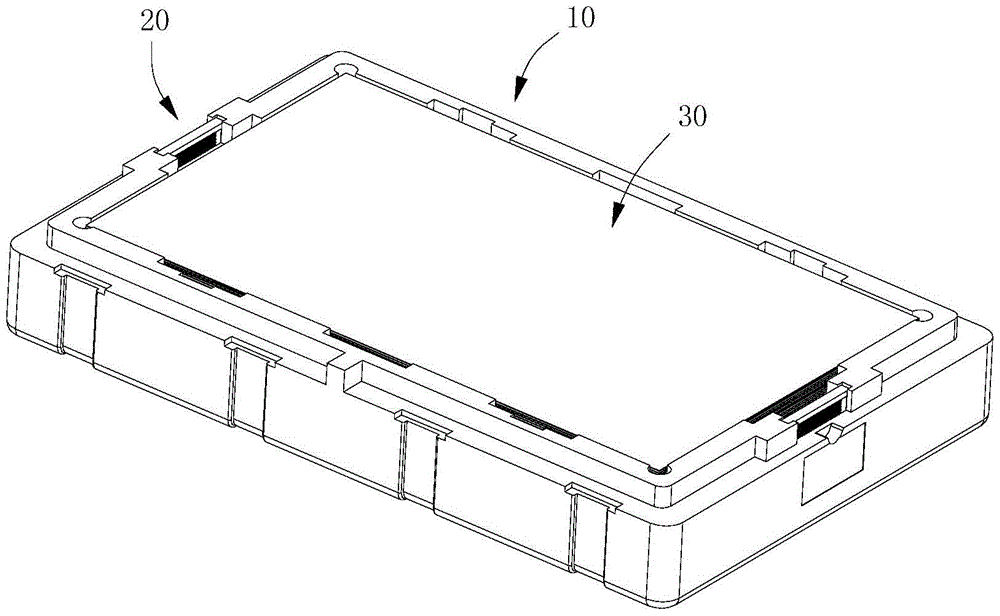 A liquid crystal glass packaging box and moisture-proof packaging structure