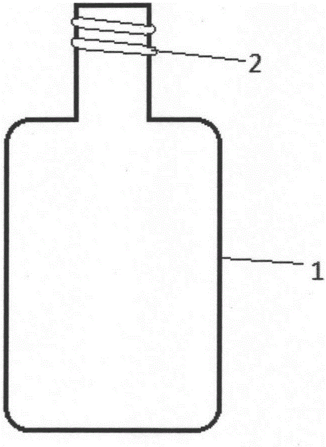 Separable gas collecting bottle