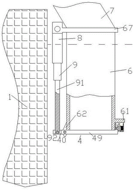 Water drawing pipe device with end opening protection function for water pumping station