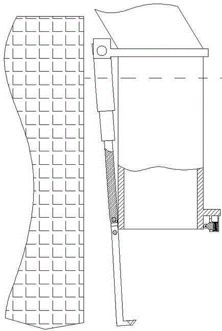 Water drawing pipe device with end opening protection function for water pumping station