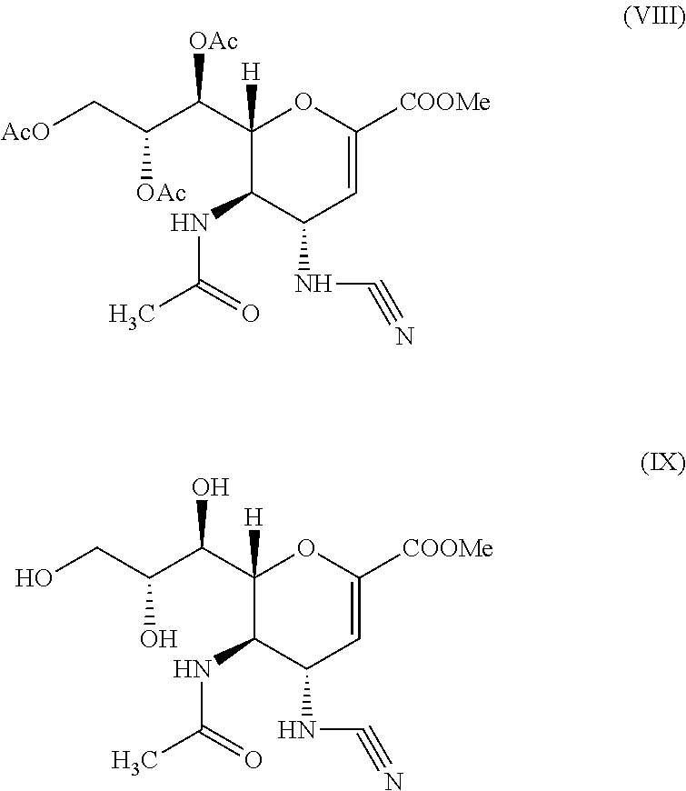 Process for Preparing Zanamivir and Intermediates for Use in the Process