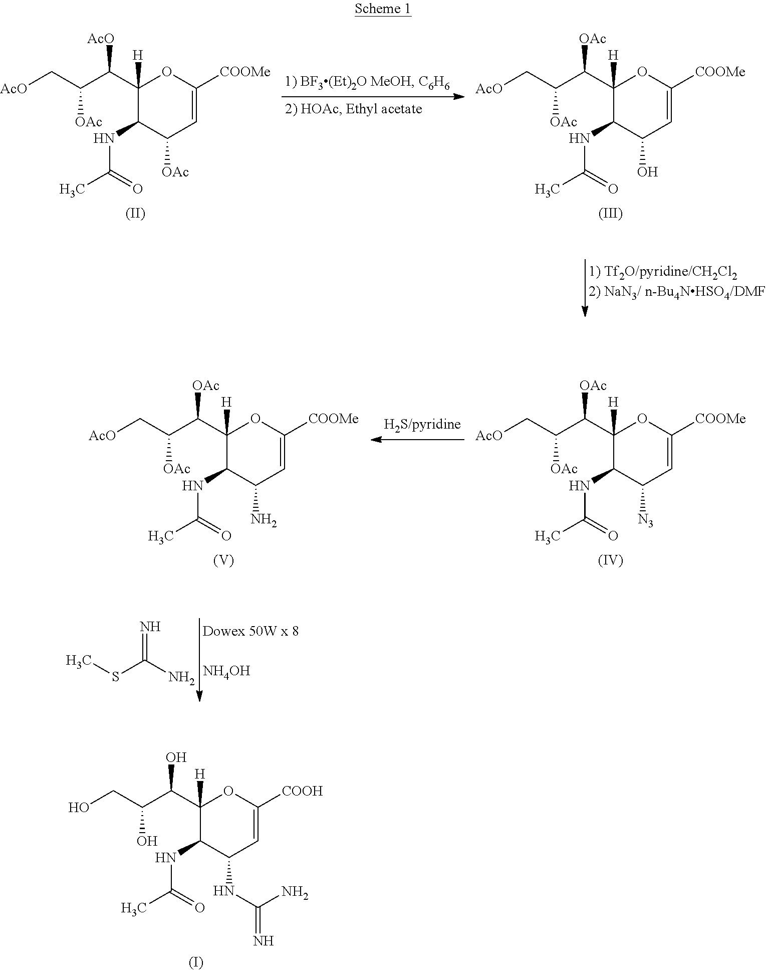 Process for Preparing Zanamivir and Intermediates for Use in the Process