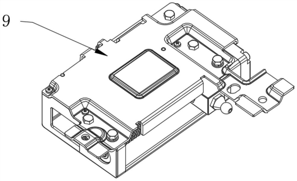 Novel electric automobile trunk cover driving mechanism