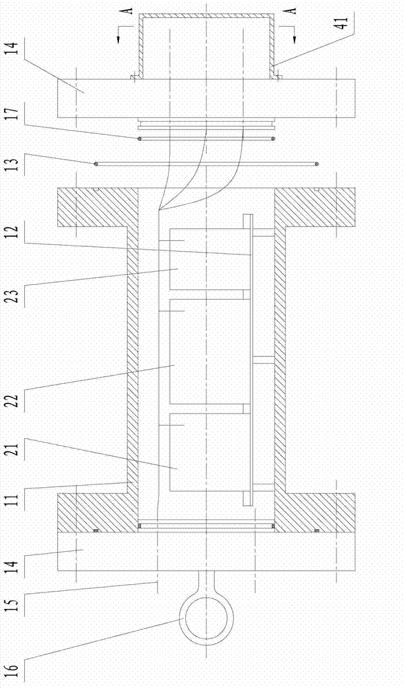 Deep-sea field erosion electrochemical testing device and testing method thereof