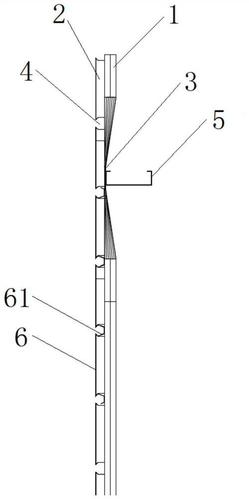 A variable section keel