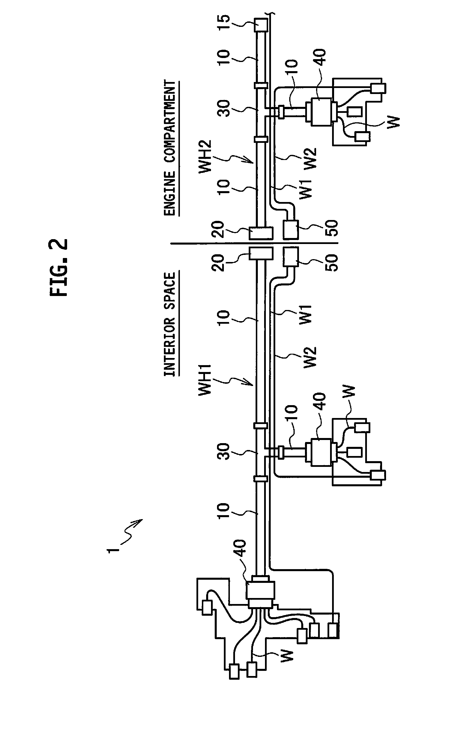 Waveguide and in-vehicle communication system