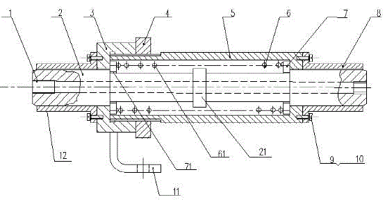 Push-pull automatic reset device for cane grabbing machine