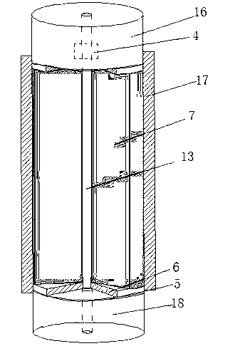 Experimental device and method for pulse hydrofracture transforming of shale gas storing layer