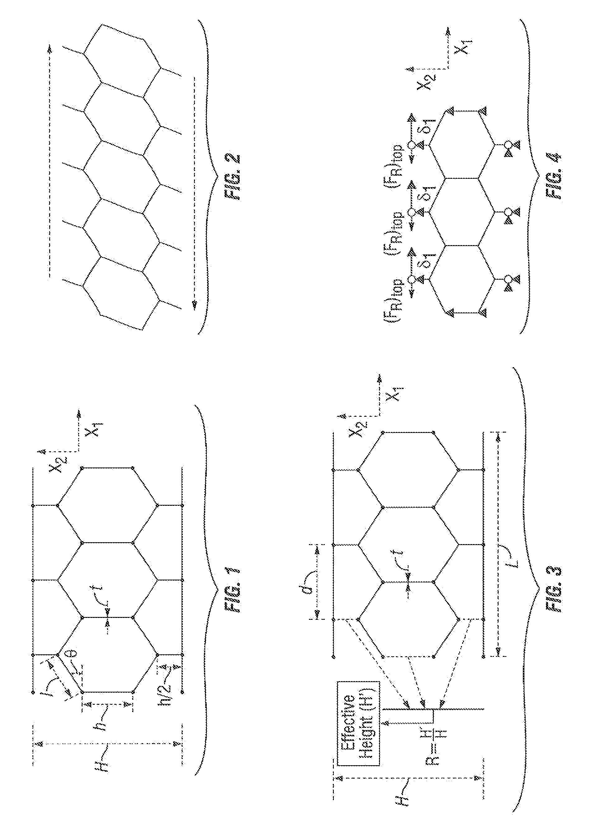 Method to design honeycombs for a shear flexible structure