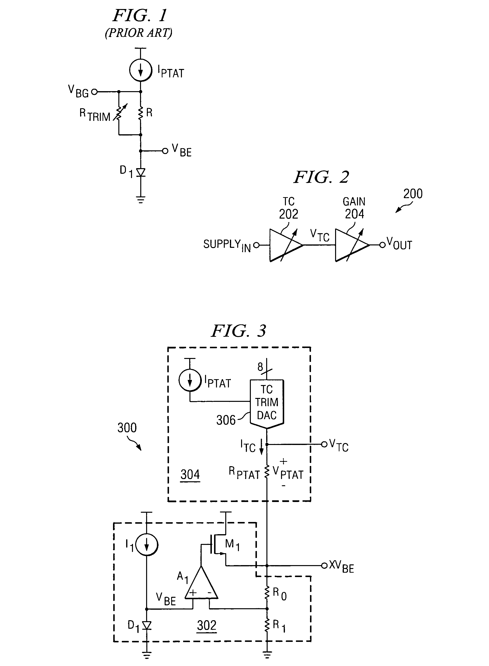High precision, curvature compensated bandgap reference circuit with programmable gain
