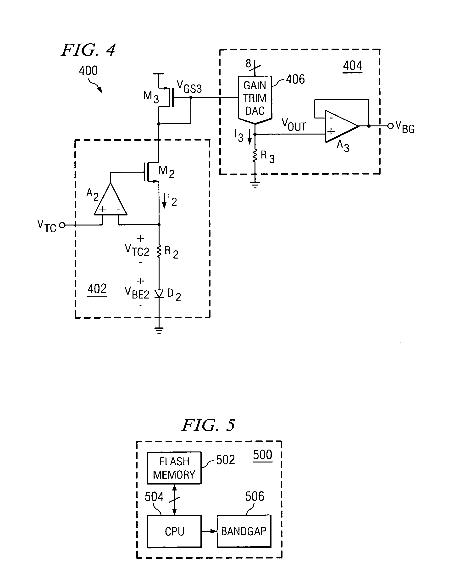 High precision, curvature compensated bandgap reference circuit with programmable gain