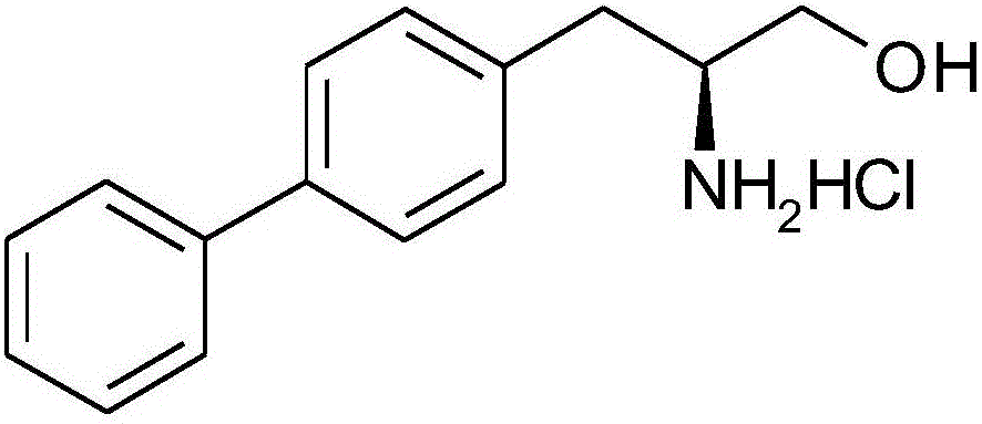 Preparation method for (R)-3-([1,1'-biphenyl]-4-radical)-2-aminopropionic-1-alcohol hydrochloride