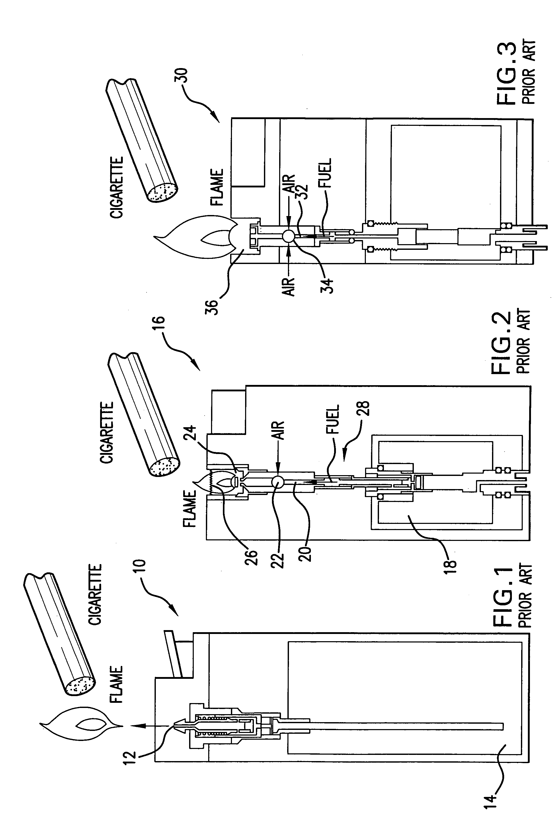 Cigarette lighter with improved safety properties