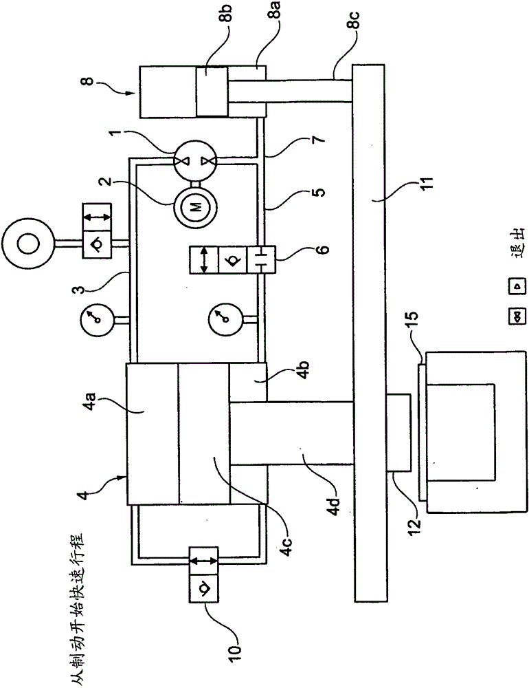 Pre-pressurized hydraulic drive with variable speed pump
