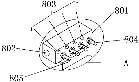 Red wooden chair machining device