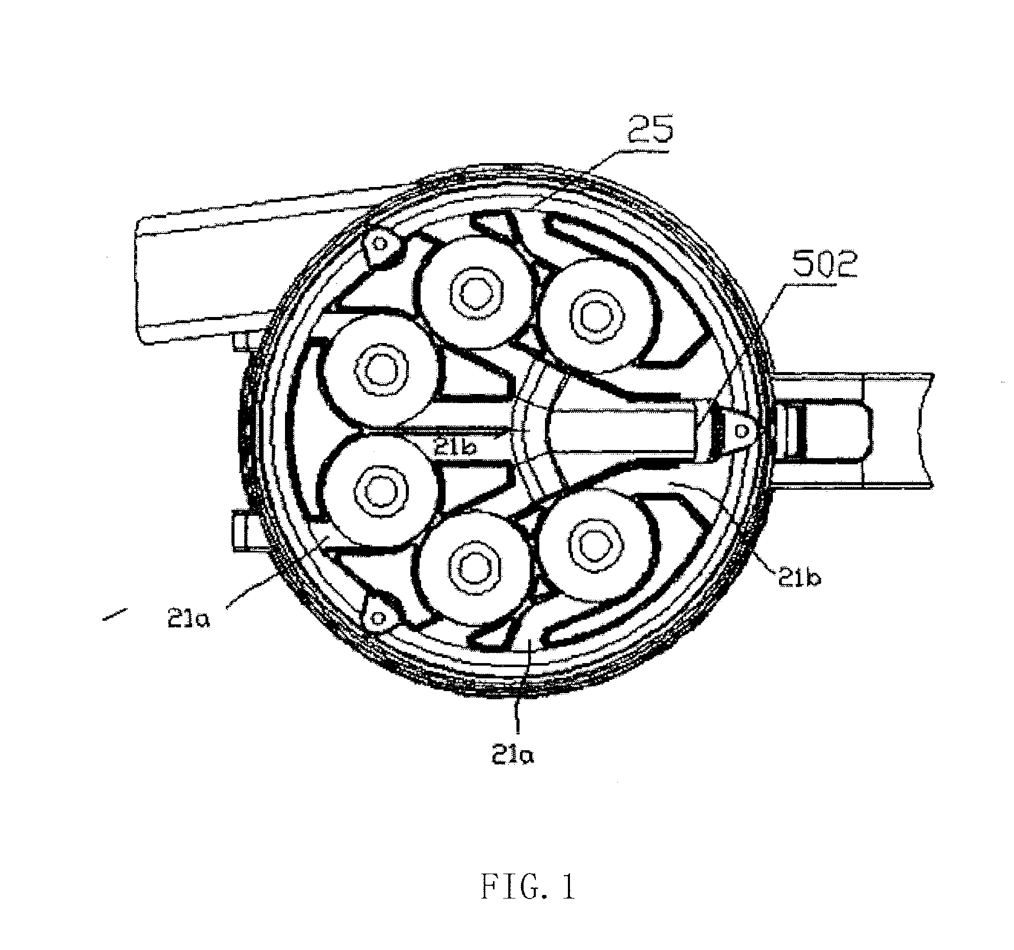 Cyclone separation device and cyclone vacuum cleaner mounted with same