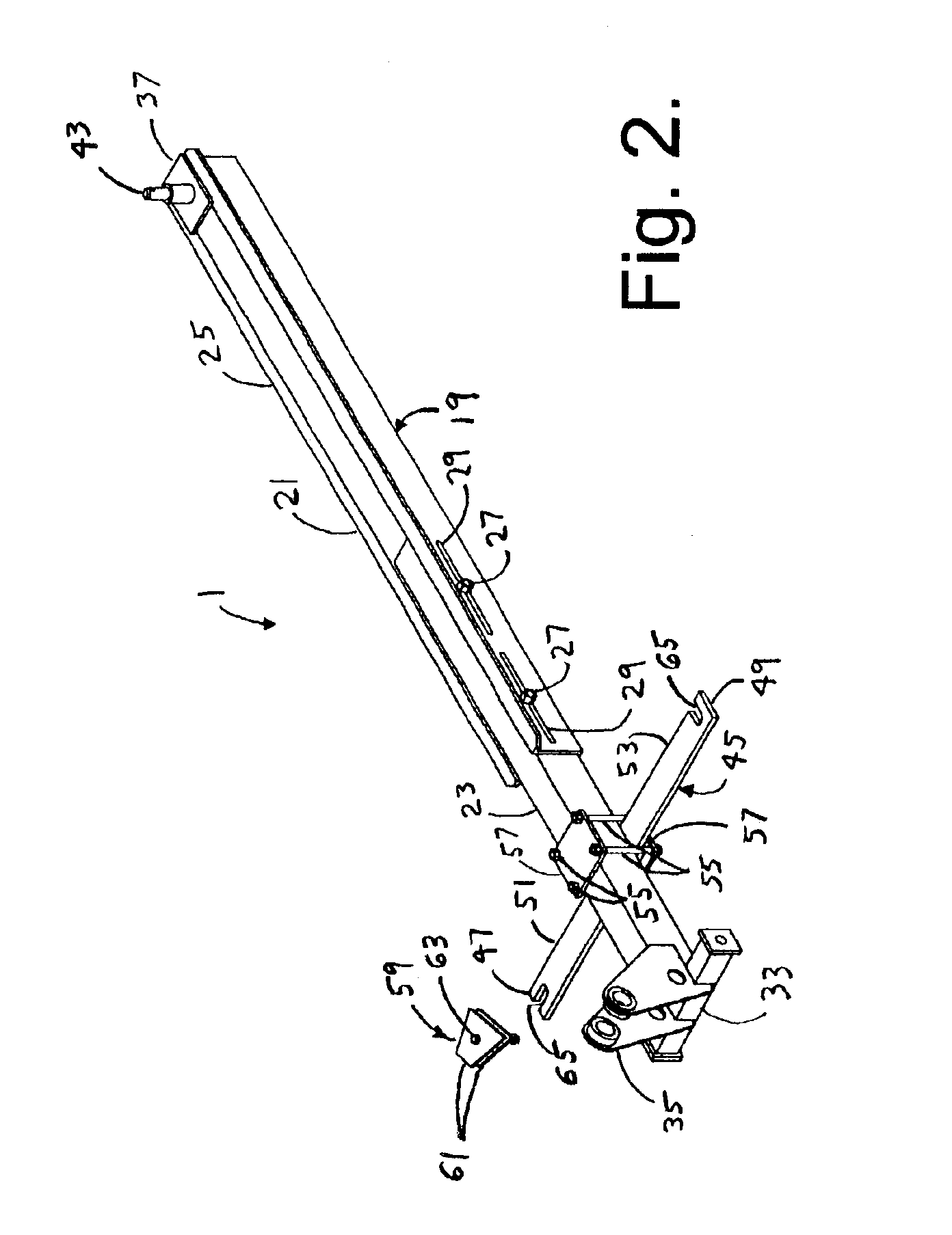 Front equipment mount for a wheeled vehicle