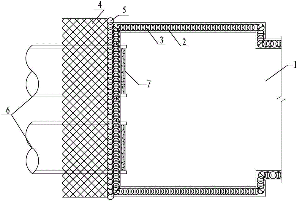 A anti-seepage structure and construction method of smw construction method pile shield portal