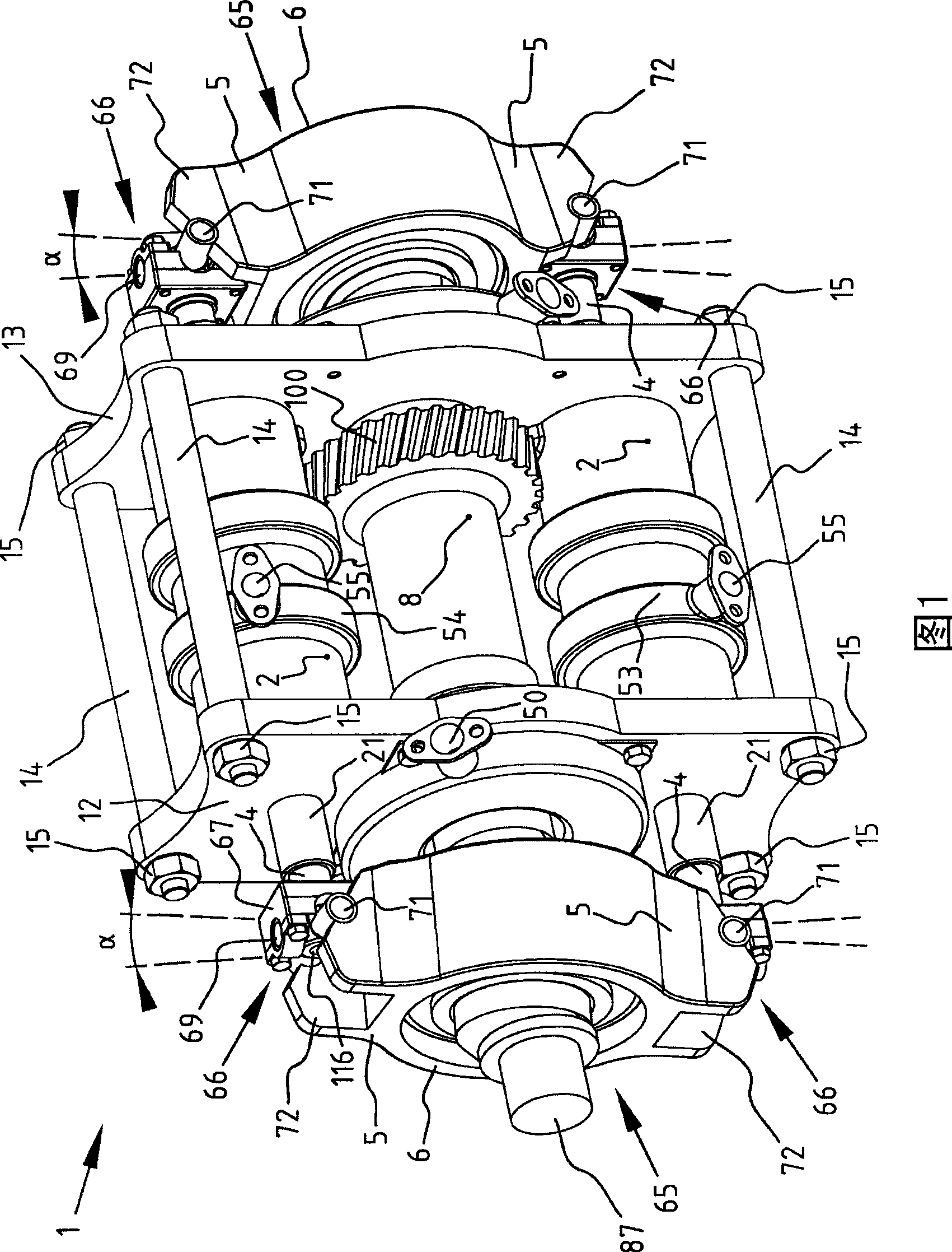 Internal combustion engine with variable compression ratio