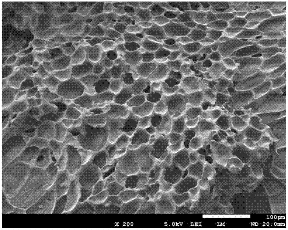 Nitrile rubber microcellular foaming material and its preparation method