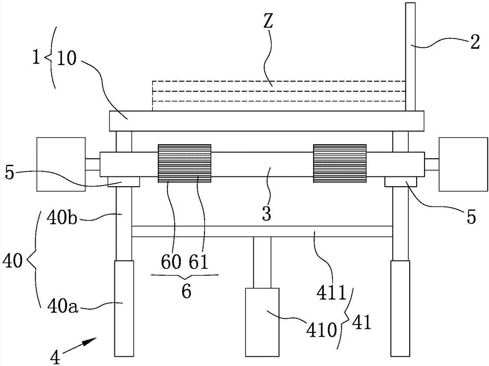 Stacking and transferring device of paperboard collecting machine