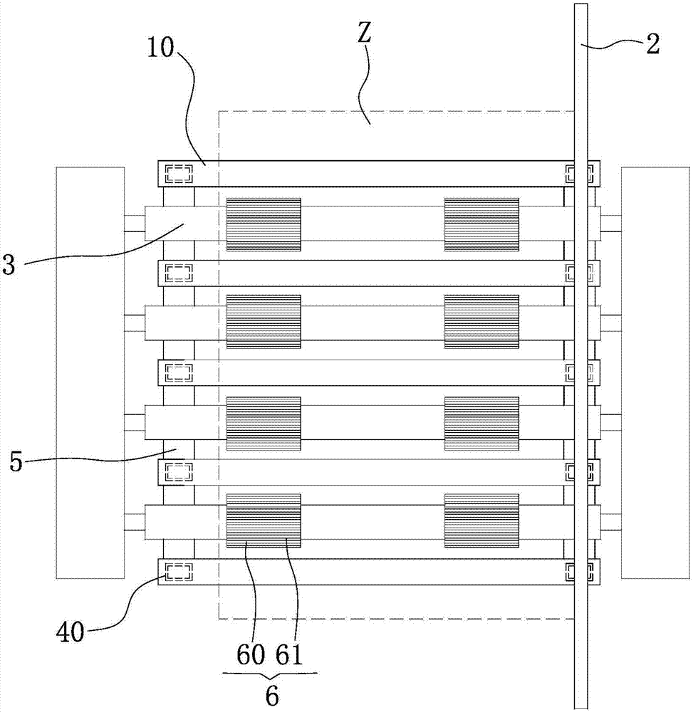 Stacking and transferring device of paperboard collecting machine