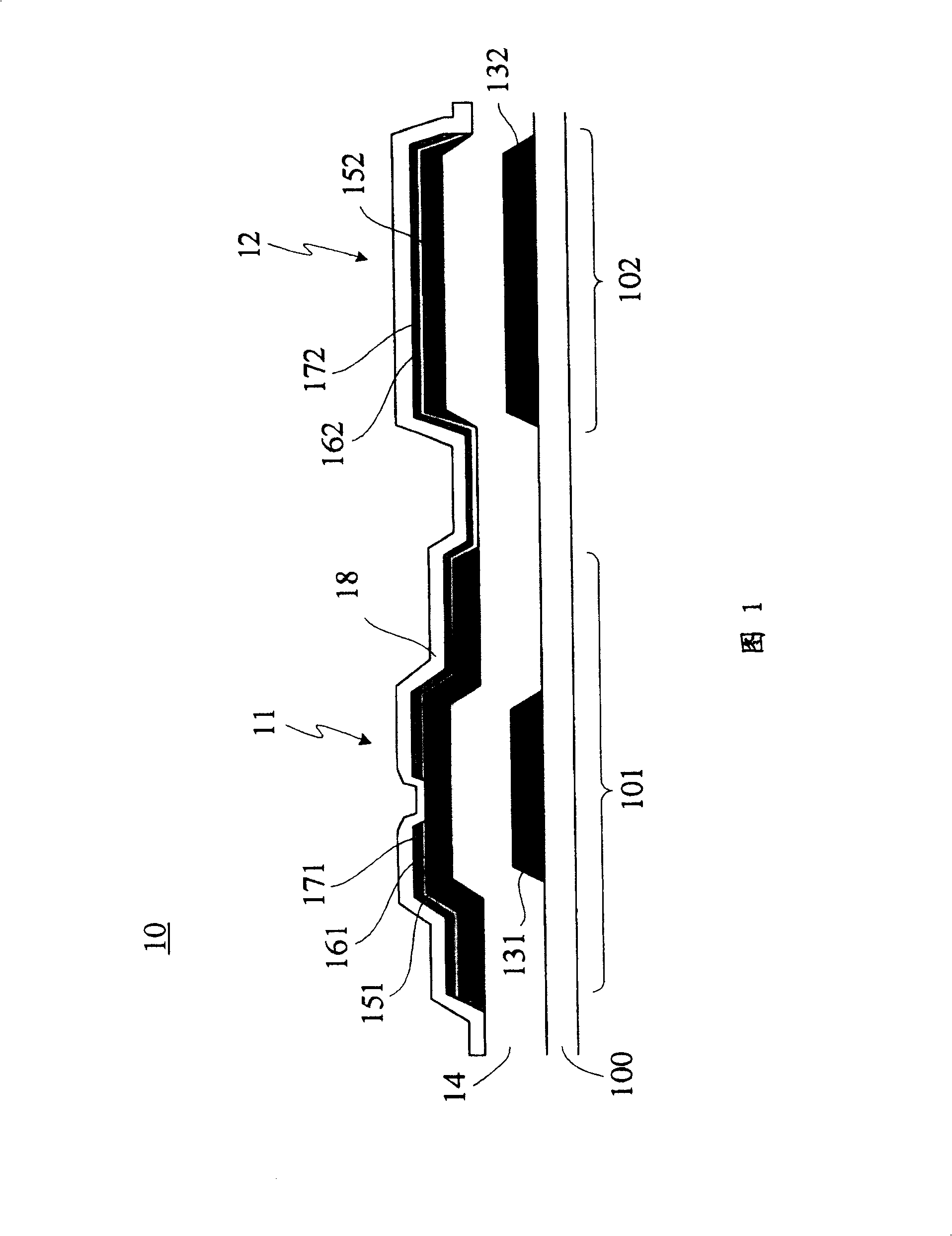 Transistor structure and control unit having same