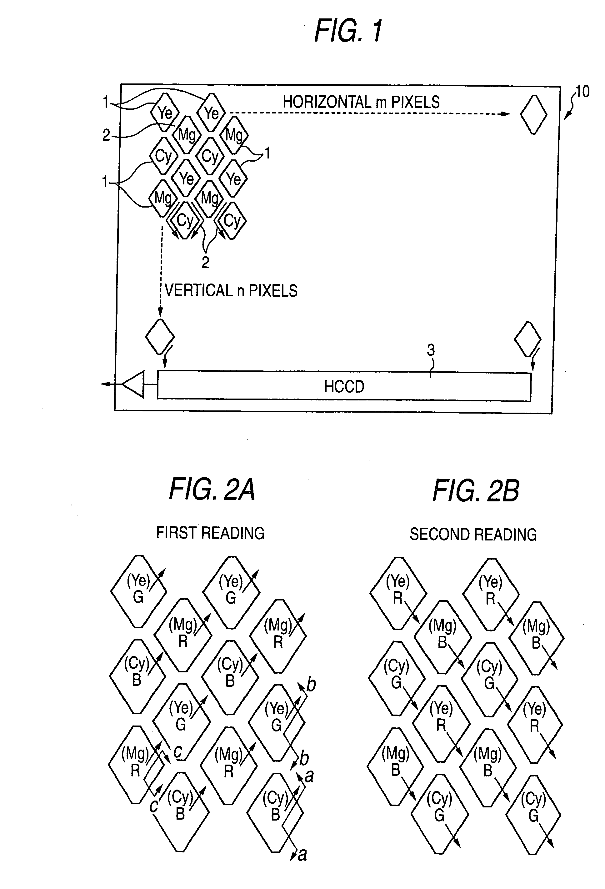 Color solid-state image pickup device