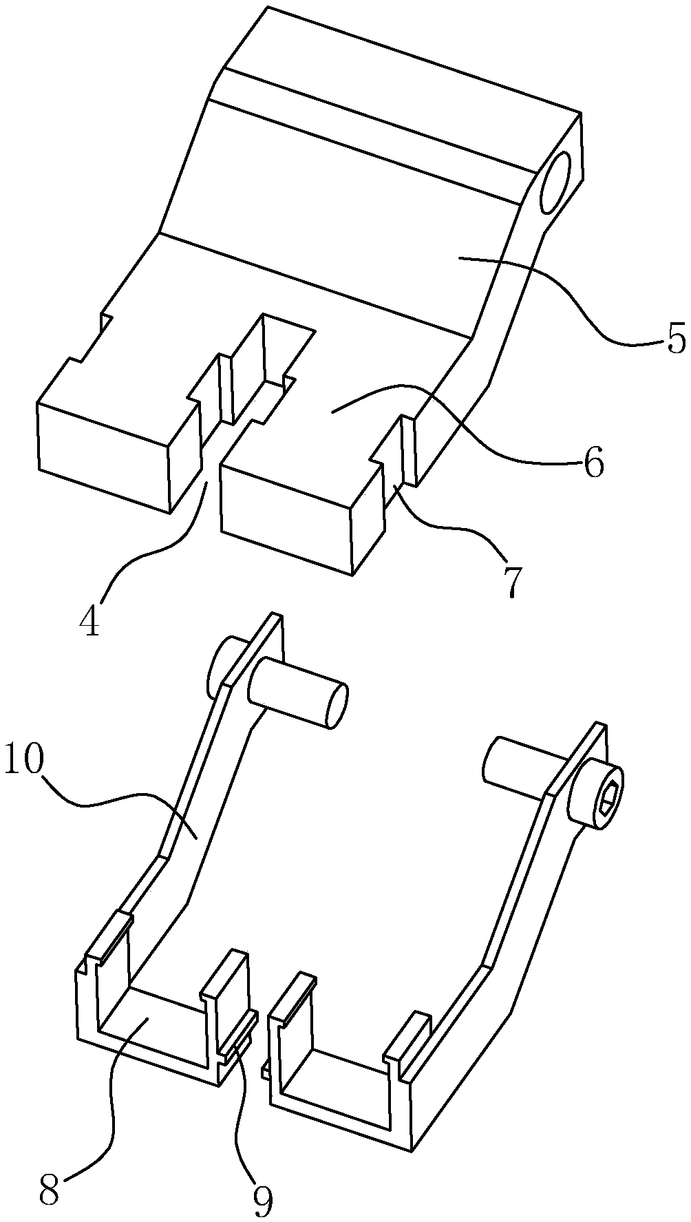 Elastic piece and cap assembling device of zipper puller assembling machine