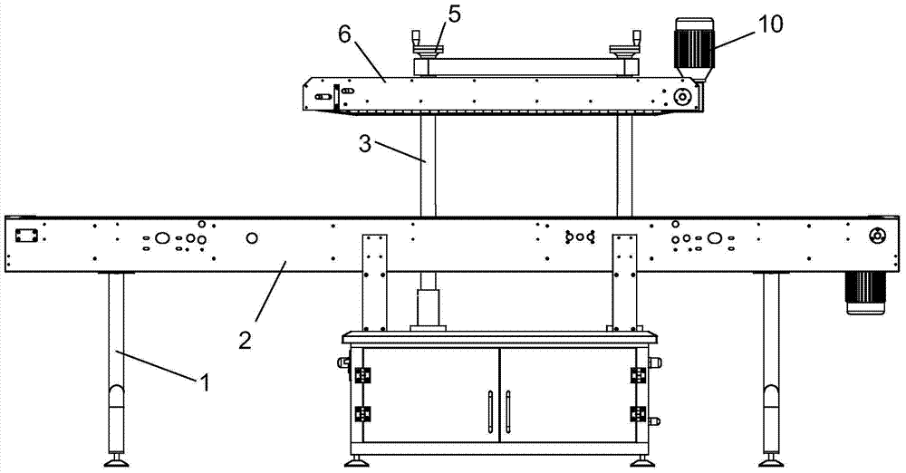 A labeling machine pressing device