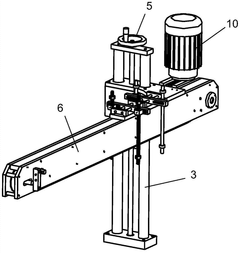 A labeling machine pressing device